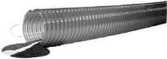 Kuriyama of America - 3" ID x 3.7" OD, 40 Max psi, Full In. Hg, Dry Material Handling & Transfer Hose - Polyurethane, 9" Bend Radius, 60' Coil Length, Clear - Benchmark Tooling