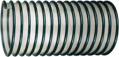 Kuriyama of America - 2-1/2" ID, 19 Hg Vac Rating, 10 psi, Polyurethane Vacuum & Duct Hose - 50' Long, Green, 2" Bend Radius, -40 to 150°F - Benchmark Tooling