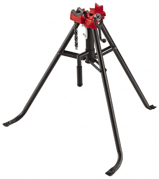 Ridgid - 1/8" to 2-1/2" Pipe Capacity, Portable Tristand Chain Vise - Benchmark Tooling