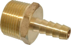 Cerro - 3/4 NPTF Thread Hose Barb x Male NPT Connector - 3/8" ID Hose, Brass - Benchmark Tooling