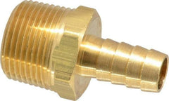 Cerro - 3/4 NPTF Thread Hose Barb x Male NPT Connector - 1/2" ID Hose, Brass - Benchmark Tooling