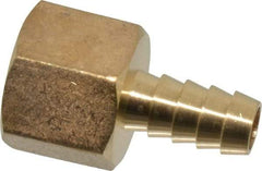 Cerro - 1/2 NPTF Thread Hose Barb x Female NPT Connector - 3/8" ID Hose, Brass - Benchmark Tooling