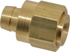 Dixon Valve & Coupling - 3/4 UNF Thread Hose Barb x Female 45° SAE/37° JIC Swivel Connector - 1/2" ID Hose x 1/2" OD Hose, Brass - Benchmark Tooling