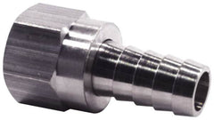 Dixon Valve & Coupling - 5/8 UNF Thread Hose Barb x Female 45° SAE Swivel Connector - 5/16" ID Hose x 3/8" OD Hose, Brass - Benchmark Tooling