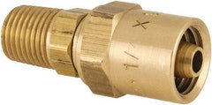 Dixon Valve & Coupling - 1/4 NPTF, Reusable Hose Male Fitting - 1/4" Hose ID x 9/16" Hose OD - Benchmark Tooling