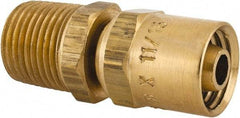 Dixon Valve & Coupling - 1/2 NPTF, Reusable Hose Male Fitting - 3/8" Hose ID x 11/16" Hose OD - Benchmark Tooling