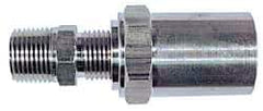 Dixon Valve & Coupling - 1/4 NPTF, Reusable Hose Male Fitting - 1/2" Hose ID x 1" Hose OD - Benchmark Tooling