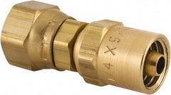 Dixon Valve & Coupling - 3/8 NPSM, Reusable Hose Female Swivel Fitting - 1/4" Hose ID x 9/16" Hose OD - Benchmark Tooling