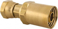 Dixon Valve & Coupling - 1/2 NPSM, Reusable Hose Female Swivel Fitting - 1/2" Hose ID x 15/16" Hose OD - Benchmark Tooling