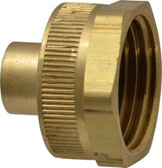 Dixon Valve & Coupling - 1/8 NPTF & 3/4 NH Garden Hose Fitting - Brass, Female Hose to Female Pipe Connector - Benchmark Tooling