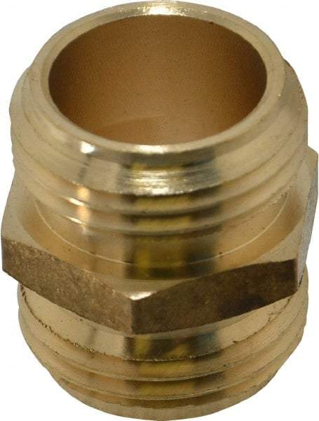 Cerro - 3/4 NH Garden Hose Fitting - Brass, Male Hose to Male Hose Connector - Benchmark Tooling