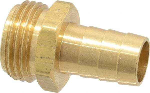 Dixon Valve & Coupling - 3/4 NH Garden Hose Fitting - Brass, Short Shank Male Connector - Benchmark Tooling