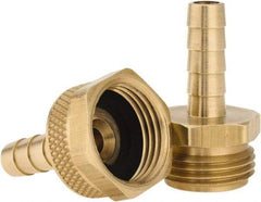 Dixon Valve & Coupling - 3/4 NH Garden Hose Fitting - Brass, Standard Shank Male/Female Set Connector - Benchmark Tooling