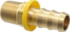 Cerro - 5/8" ID 1/2 NPTF Barbed Push On Male Connector - Brass - Benchmark Tooling
