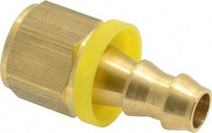 Dixon Valve & Coupling - 3/8" ID 3/8 NPTF Barbed Push On Female Connector - Brass - Benchmark Tooling