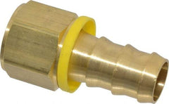 Dixon Valve & Coupling - 3/4" ID 3/4 NPTF Barbed Push On Female Connector - Brass - Benchmark Tooling