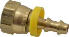 Dixon Valve & Coupling - 1/4" ID 1/4 NPSM Barbed Push On Female Connector - Brass - Benchmark Tooling