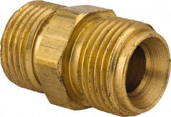 Dixon Valve & Coupling - 3/8 Male Thread, Brass Industrial Pipe Hex Nipple - MNPSM, 1,000 psi - Benchmark Tooling