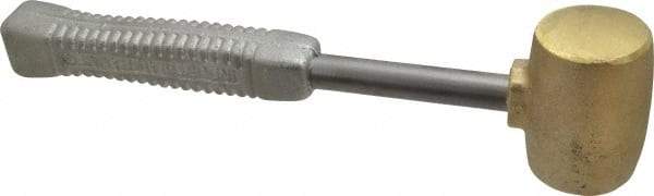 American Hammer - 5 Lb Head 2" Face Brass Head Hammer - 13-1/2" OAL, Aluminum Handle - Benchmark Tooling