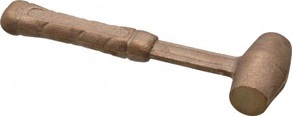 American Hammer - 1/2 Lb Head 3/4" Face Bronze Head Hammer - 6" OAL, Aluminum Handle - Benchmark Tooling