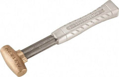 American Hammer - 1 Lb Head 1" Face Bronze Head Hammer - 11-1/2" OAL, Aluminum Handle - Benchmark Tooling