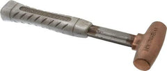 American Hammer - 1-1/2 Lb Head 1" Face Bronze Head Hammer - 11-1/2" OAL, Aluminum Handle - Benchmark Tooling