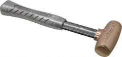 American Hammer - 2 Lb Head 1-1/4" Face Bronze Head Hammer - 11-1/2" OAL, Aluminum Handle - Benchmark Tooling