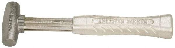 American Hammer - 1 Lb Head 1" Face Zinc Aluminum Alloy Nonmarring Hammer - 11-1/2" OAL, Aluminum Handle - Benchmark Tooling