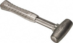 American Hammer - 2 Lb Head 1-1/4" Face Zinc Aluminum Alloy Nonmarring Hammer - 11-1/2" OAL, Aluminum Handle - Benchmark Tooling