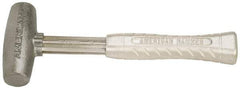 American Hammer - 4 Lb Head 1-3/4" Face Zinc Aluminum Alloy Nonmarring Hammer - 11-1/2" OAL, Aluminum Handle - Benchmark Tooling