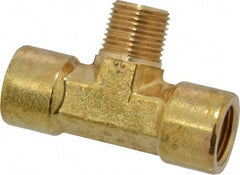 Cerro - 3/8 Male Thread x 3/8 Female Thread, Brass Industrial Pipe Male Branch Tee - MNPTF x FNPTF, 1,200 psi - Benchmark Tooling
