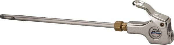 Guardair - 120 Max psi Safety Extension Tube Thumb Lever Blow Gun - 1/4 NPT, 48" Tube Length, Aluminum - Benchmark Tooling