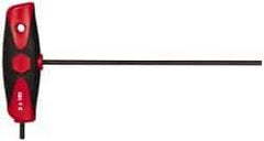 Wiha - 3mm Hex, T-Handle Cushion Grip, Hex Key - 5.9mm OAL, Metric System of Measurement - Benchmark Tooling