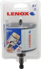 Lenox - 2-5/8" Diam, 1-1/2" Cutting Depth, Hole Saw - Bi-Metal Saw, Toothed Edge - Benchmark Tooling