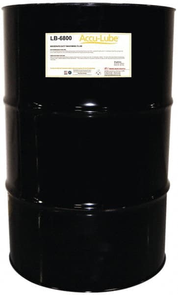 Accu-Lube - Accu-Lube LB-6800, 55 Gal Drum Cutting & Sawing Fluid - Natural Ingredients, For Cutting, Grinding - Benchmark Tooling