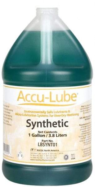 Accu-Lube - Accu-Lube, 1 Gal Bottle Cutting & Sawing Fluid - Synthetic, For Machining - Benchmark Tooling