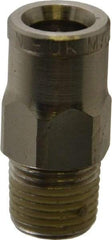 Norgren - 1/4" Outside Diam, 1/8 BSPT, Nickel Plated Brass Push-to-Connect Tube Male Connector - 260 Max psi, Tube to Male Connection - Benchmark Tooling