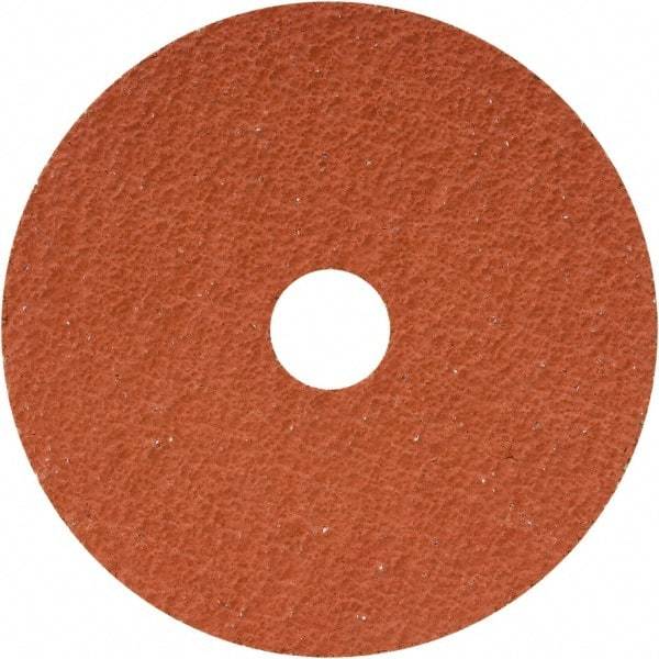 Camel Grinding Wheels - 5" Diam 7/8" Hole 36 Grit Fiber Disc - Medium Grade, Ceramic, 12,200 Max RPM - Benchmark Tooling
