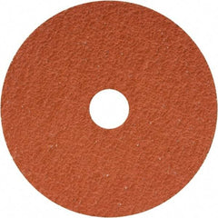 Camel Grinding Wheels - 5" Diam 7/8" Hole 24 Grit Fiber Disc - Coarse Grade, Ceramic, 12,200 Max RPM - Benchmark Tooling