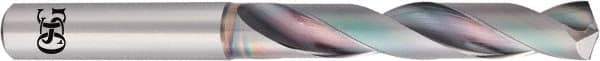 OSG - 13.1mm 140° Solid Carbide Jobber Drill - EgiAs Finish, Right Hand Cut, Spiral Flute, Straight Shank, 124mm OAL - Benchmark Tooling