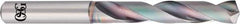 OSG - 17/64" 140° Solid Carbide Jobber Drill - EgiAs Finish, Right Hand Cut, Spiral Flute, Straight Shank, 91mm OAL - Benchmark Tooling
