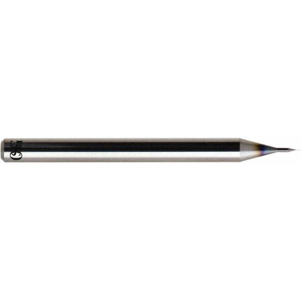 OSG - 0.08mm, 120° Point, Solid Carbide Micro Drill Bit - Benchmark Tooling