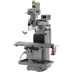 Jet - 54" Long x 12" Wide, 3 Phase Acu-Rite 200S CNC Milling Machine - Variable Speed Pulley Control, R8 Taper, 5 hp - Benchmark Tooling