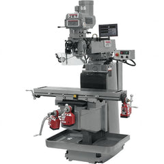 Jet - 54" Long x 12" Wide, 3 Phase Newall DP700 CNC Milling Machine - Variable Speed Pulley Control, NT40 Taper, 5 hp - Benchmark Tooling