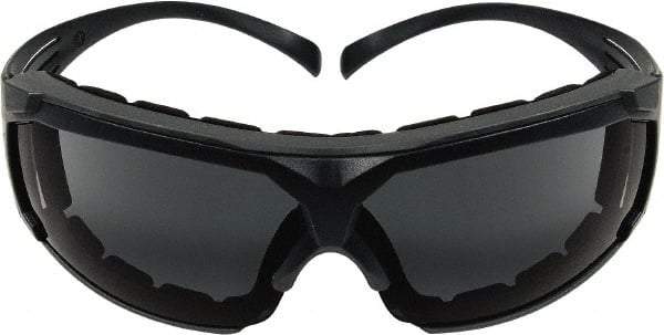 3M - Clear Lenses, Framed Safety Glasses - Anti-Fog, Gray Frame, Size Universal, Wrap Around - Benchmark Tooling