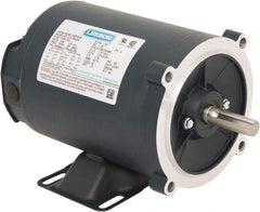 Leeson - 1/2 Max hp, 1,800 Max RPM, Electric AC DC Motor - 230/460 V Input, Three Phase, S56C Frame, C-Face with Base Mount, TENV Enclosure - Benchmark Tooling