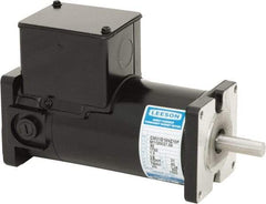 Leeson - 1/8 Max hp, 1,750 Max RPM, DC Electric AC DC Motor - 115 V Input, 31ES Frame, Square Flange Mount, TENV Enclosure - Benchmark Tooling