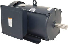Leeson - 10 Max hp, 1,800 Max RPM, Capacitor Start Electric AC DC Motor - 230 V Input, Single Phase, 215T Frame, Rigid Base Mount, TEFC Enclosure - Benchmark Tooling