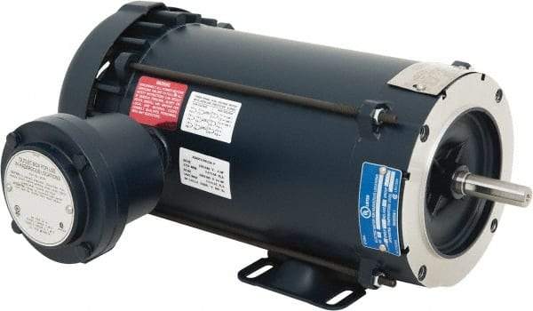 Leeson - 1 hp 1,800 Max RPM Explosion Proof Motor - 56C NEMA Frame, 230/460 Volts, 85.5% Efficiency at Full Load - Benchmark Tooling