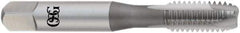 OSG - 5/16-24 UNF, 2 Flute, TiCN Finish, High Speed Steel Spiral Point Tap - Plug Chamfer, Right Hand Thread, 2-23/32" OAL, 1-1/8" Thread Length, 0.318" Shank Diam, Series 105H - Exact Industrial Supply